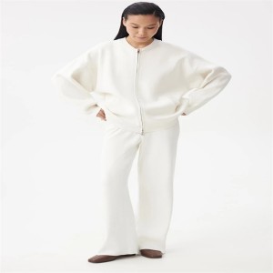 Women’s 100%Cotton knitted Cardigan and pants knit set